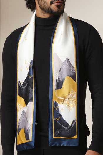 Shop Dusala Multi Color His And Her Abstract Silk Gift Set Shop_Dusala_Multi Color His And Her Abstract Silk Gift Set