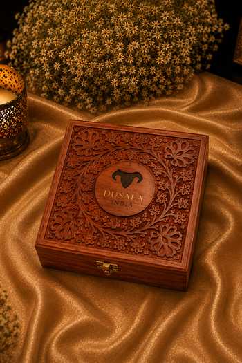 Dusala Black Zari Ritual Keepsake Candle And Shawl Gift Box Set at Aza Fashions Dusala_Black Zari Ritual Keepsake Candle And Shawl Gift Box Set _at_Aza_Fashions