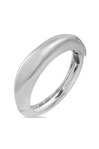 Arvino Polished Silver Openable Bangle - Single Pc 