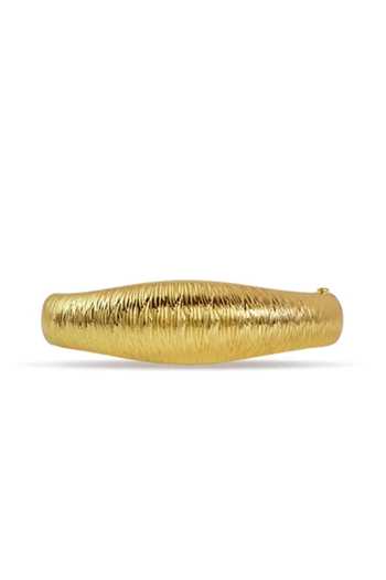 Arvino_Gold Plated Textured Openable Bangle - Single Pc _Online_at_Aza_Fashions