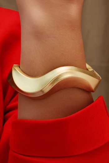 Arvino Gold Loop Openable Cuff Bangle - Single Pc 