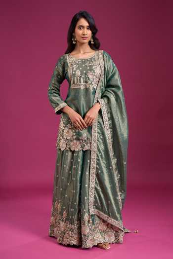 Aariyana Couture Yoke Embroidered Kurta Set 