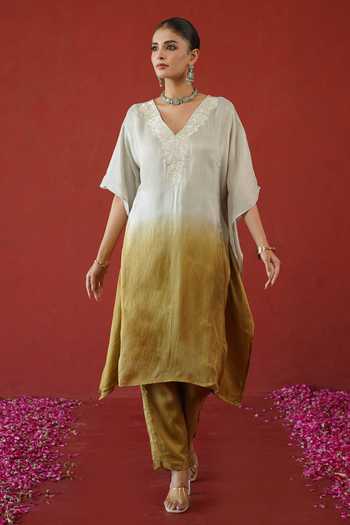 Masoomm Ombre Kaftan & Pant Set 