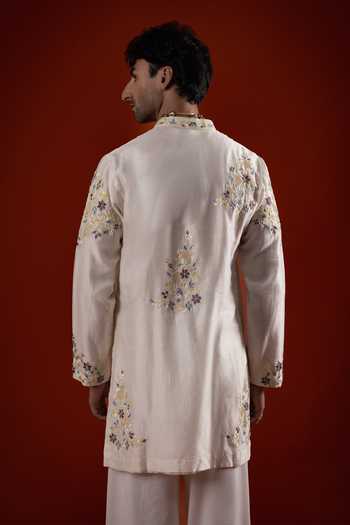 Sanchit Sharma Floral Embroidered Kurta Set 