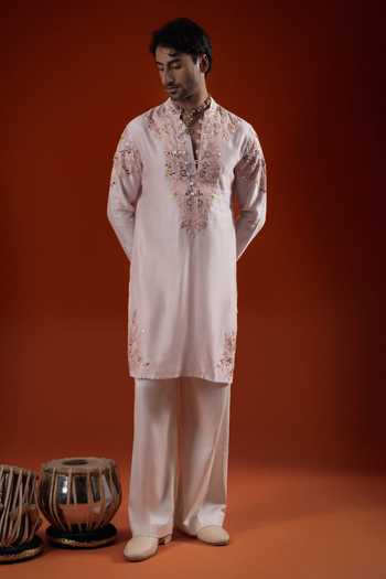 Sanchit Sharma Floral Embroidered Kurta Set 