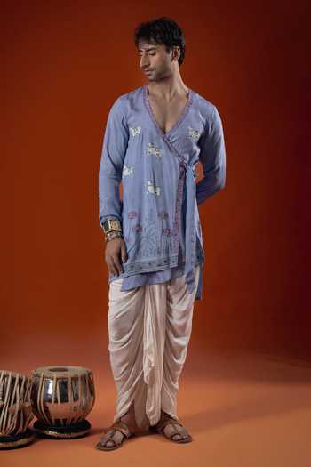 Sanchit Sharma Printed Angarkha Kurta 