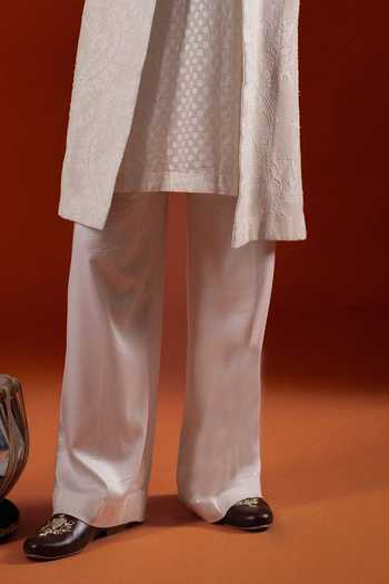 Buy Sanchit Sharma Ivory Silk Jacquard Woven Kurta And Jacket Set Online at Aza Fashions Buy_Sanchit Sharma_Ivory Silk Jacquard Woven Kurta And Jacket Set _Online_at_Aza_Fashions