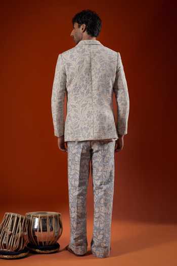 Sanchit Sharma Floral Print Blazer Set 