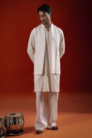 Sanchit Sharma Layered Bundi & Kurta Set 