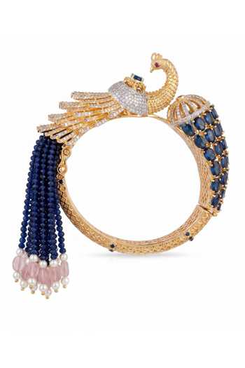 Mnsh Cubic Zirconia Embellished Bangle - Single Pc