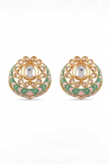 Mnsh Crescent Shaped Stud Earrings 