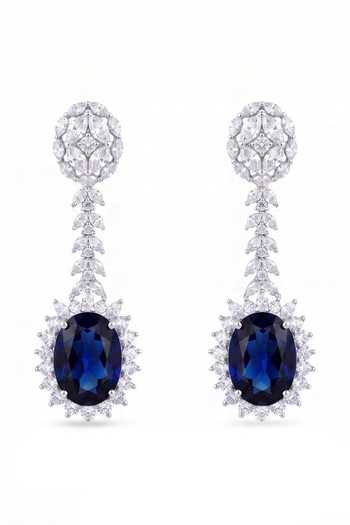 Buy_Mnsh_Blue Imitation Diamond Choker Set _Online_at_Aza_Fashions