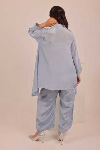 Myra Clothing Line Embroidered Asymmetric Kurta & Pant Set 