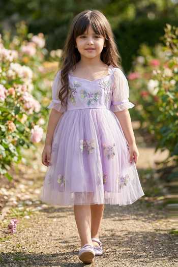 Pooja Wang Blossom Puff Net Dress 