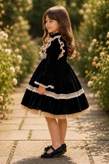 Pooja Wang Black Velvet Berry Dress Online at Aza Fashions Pooja Wang_Black Velvet Berry Dress _Online_at_Aza_Fashions