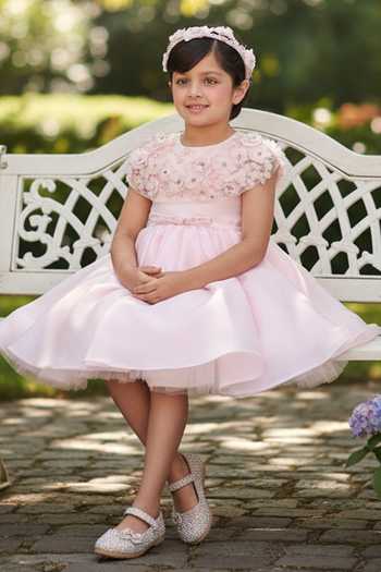Pooja Wang Pink Organza Blush Fluffy Dress Online at Aza Fashions Pooja Wang_Pink Organza Blush Fluffy Dress _Online_at_Aza_Fashions