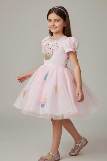 Pooja Wang Pink Organza Candy Cup Dress Online at Aza Fashions Pooja Wang_Pink Organza Candy Cup Dress _Online_at_Aza_Fashions