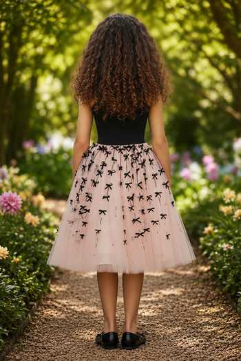 Pooja Wang Blush Bow Colorblock Dress 