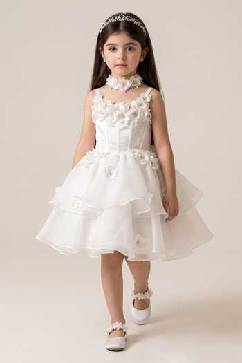 Pooja Wang Whisper Bloom Embroidered Dress