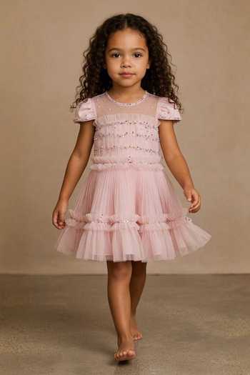 Pooja Wang Crystal Belle Embroidered Dress 