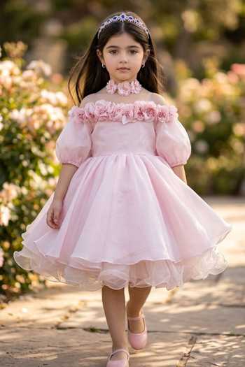 Pooja Wang Blush Blossom Princess Dress