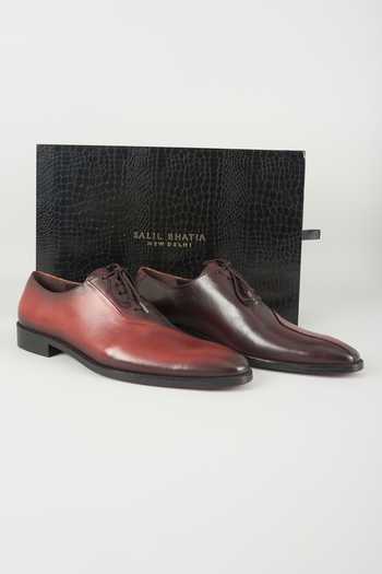 Salil Bhatia Dual Tone Leather Oxford Shoes 