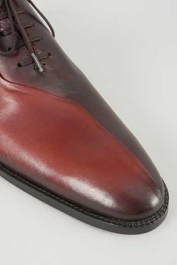 Shop Salil Bhatia Orange Dual Tone Leather Oxford Shoes Online at Aza Fashions Shop_Salil Bhatia_Orange Dual Tone Leather Oxford Shoes _Online_at_Aza_Fashions