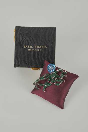 Salil Bhatia Octopus Embellished Brooch 