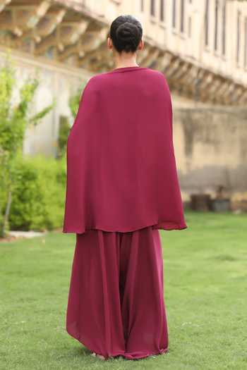 Swati Wadhwani Couture Dori Embroidered Kaftan & Pant Set 