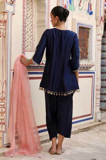 Swati Wadhwani Couture Dabka Embroidered Kurta Set 