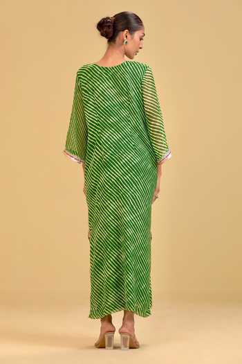 Swati Wadhwani Couture Leheriya Pattern Kaftan 