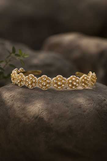 Vivinia By Vidhi Mehra Polki Blossom Embellished Headband