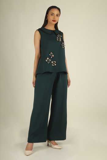 House Of Supriya Embellished Top & Pant Set 