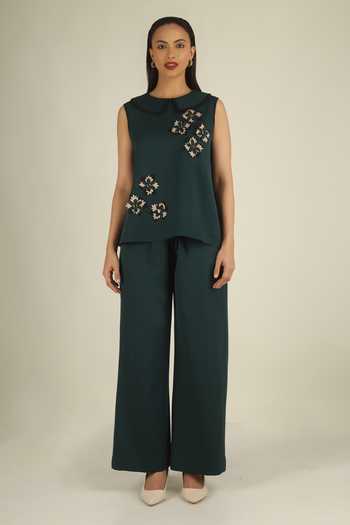 House Of Supriya Embellished Top & Pant Set 