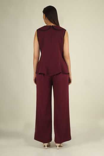 House Of Supriya Bead Embellished Top & Pant Set 