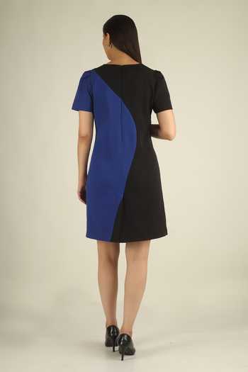 House Of Supriya Colorblock Short Dress 