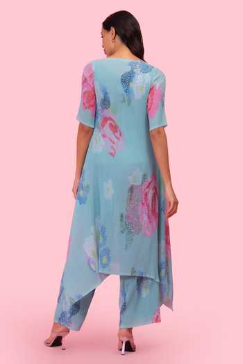 Preeti Mehta Morning Blossom Petals Kurta & Palazzo Set 