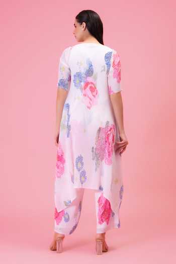 Preeti Mehta Petals Poetry Print Kurta & Pant Set 