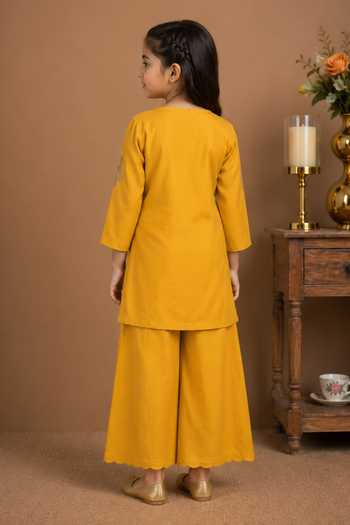 Tatwa Dori Embroidered Kurta Palazzo Set 