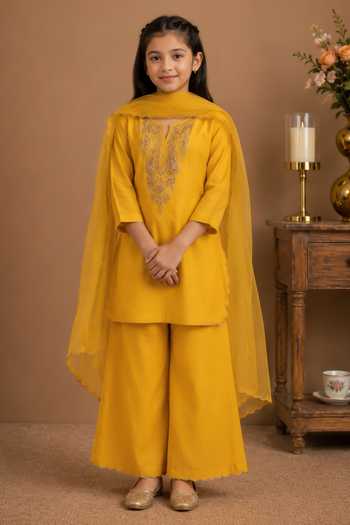 Tatwa Dori Embroidered Kurta Palazzo Set 
