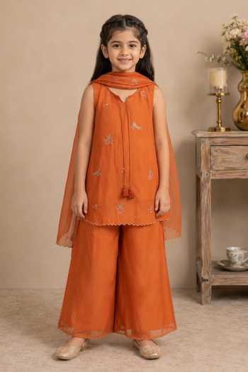 Tatwa Embroidered Kurta Palazzo Set 