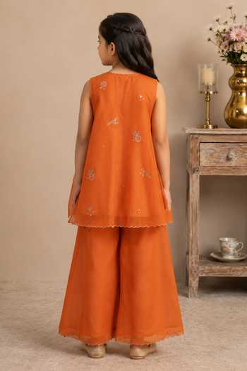 Tatwa Embroidered Kurta Palazzo Set 