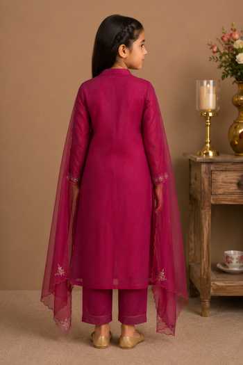 Tatwa Placement Embroidered Kurta Pant Set 