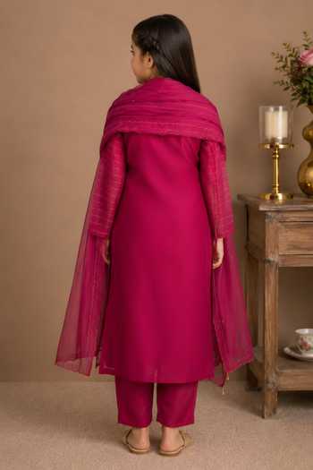 Tatwa Silk Cotton Kurta Set 