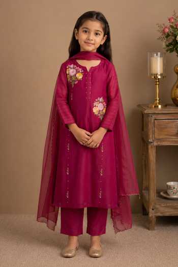 Tatwa Silk Cotton Kurta Set 