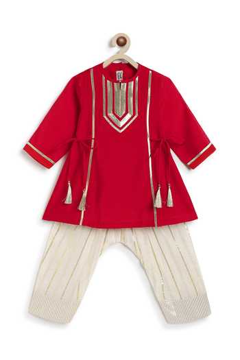 Tiber Taber Gota Embellished Kurta & Salwar Set 