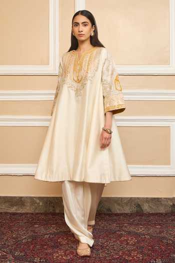 Sheetal Batra Mohsina Embroidered Choga & Salwar Set
