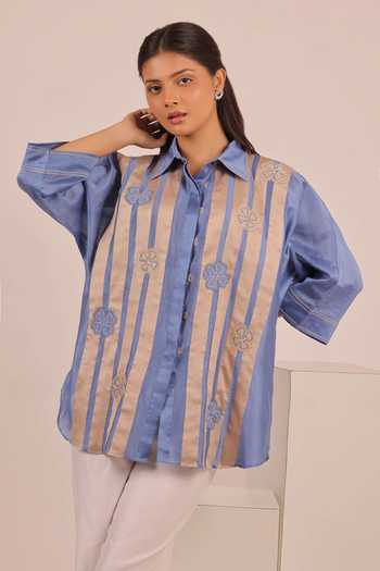 Myra Clothing Line Embroidered Shirt 