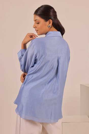 Myra Clothing Line Floral Embellished Shirt 