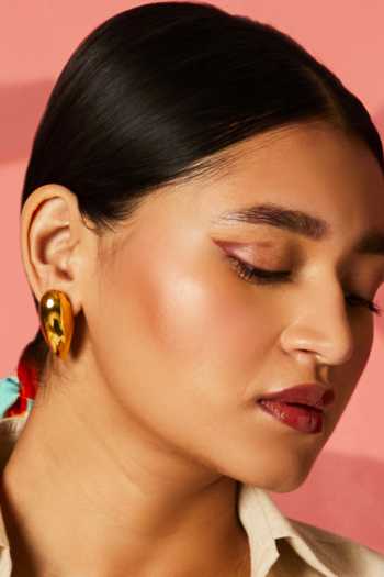 Buy Bblingg Gold Plated Drop Shaped Stud Earrings at Aza Fashions Buy_Bblingg_Gold Plated Drop Shaped Stud Earrings _at_Aza_Fashions